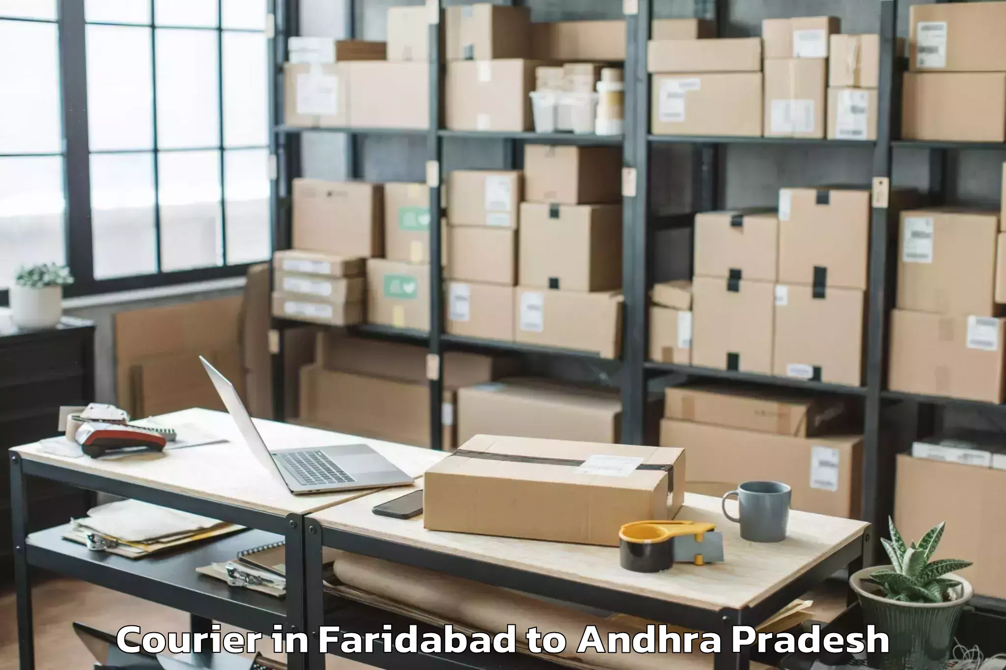 Efficient Faridabad to Kirlampudi Courier